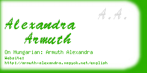 alexandra armuth business card